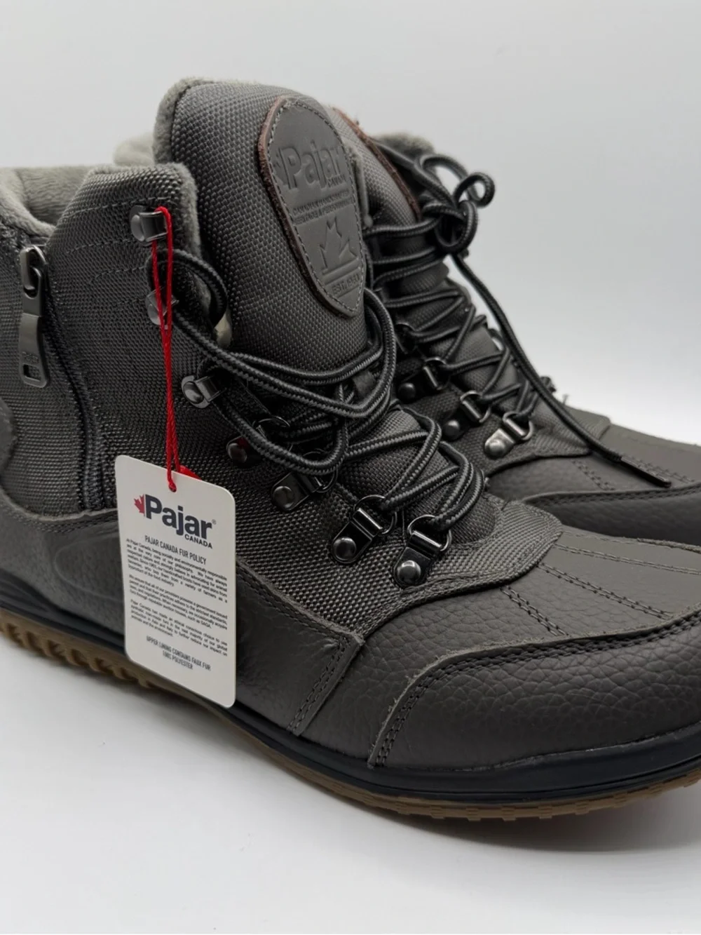 Pajar Canada Men’s 9-9.5 Waterproof Insulated Fur Lined Winter Boots NWT